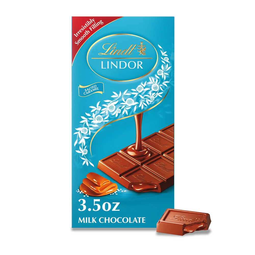 LINDT LINDOR BAR SALTED CARAMEL 3.5oz[JJNY]