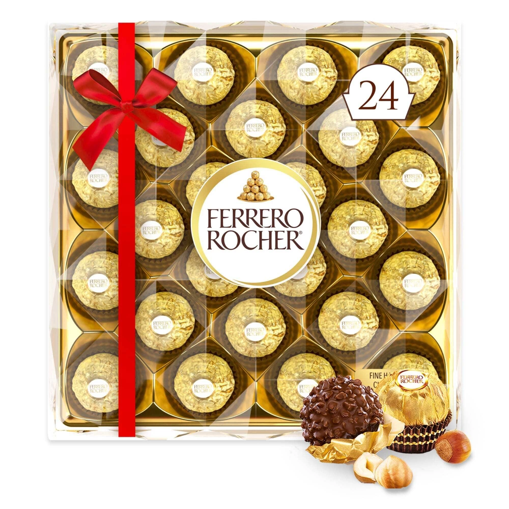 FERRERO ROCHER BOX FINE HAZELNUT CHOCOLATES 10.60oz