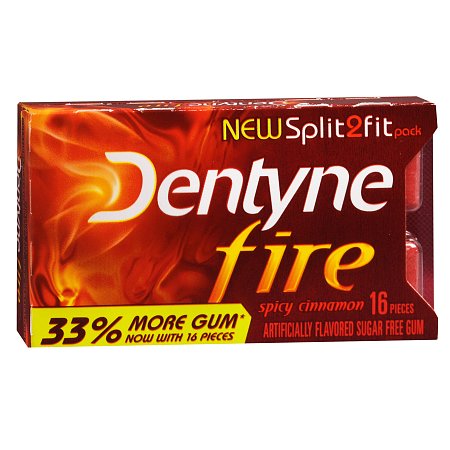 DENTYNE ICE GUM FIRE SPICY CINNAMON 16ct[AJS]