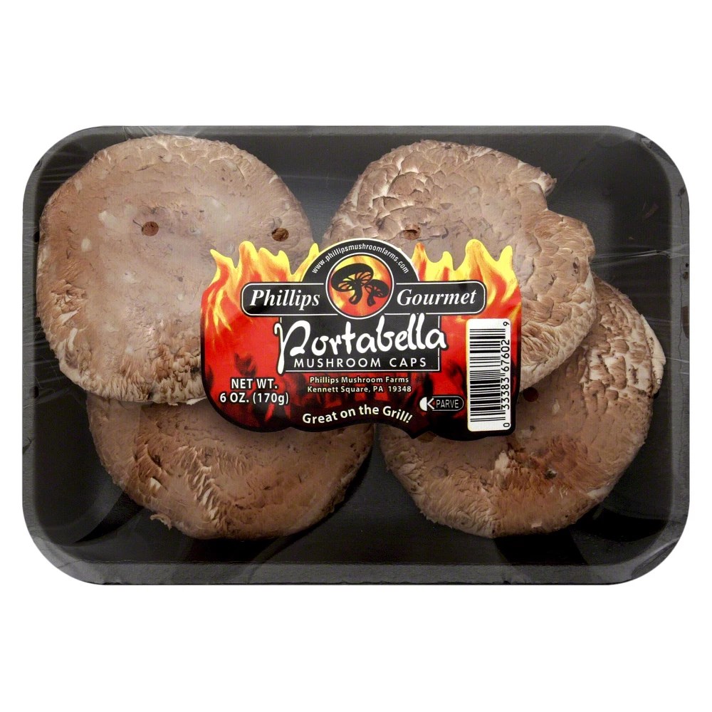 PORTABELLA MUSHROOMS CAPS 6OZ[PK]