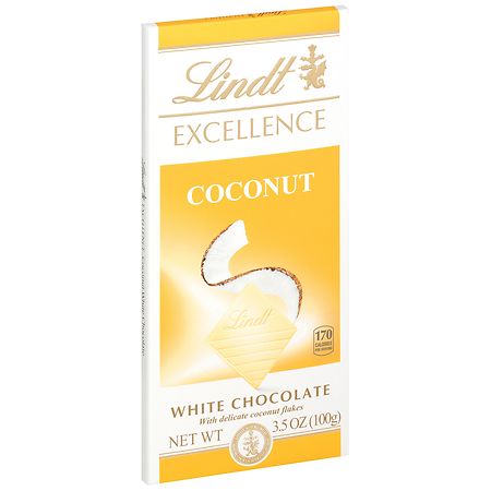 LINDT EXCELLENCE WHITE COCONUT 3.5oz[JJNY]