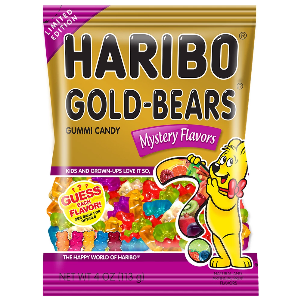 HARIBO GUMMY GOLD-BEARS MYSTERY FLAVORS 5oz