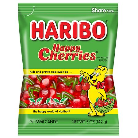 HARIBO GUMMY HAPPY CHERRIES 5oz[JJNY]