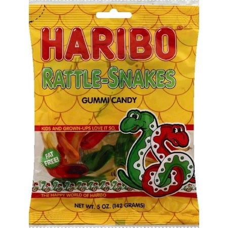HARIBO GUMMY RATTLE-SNAKES 5oz