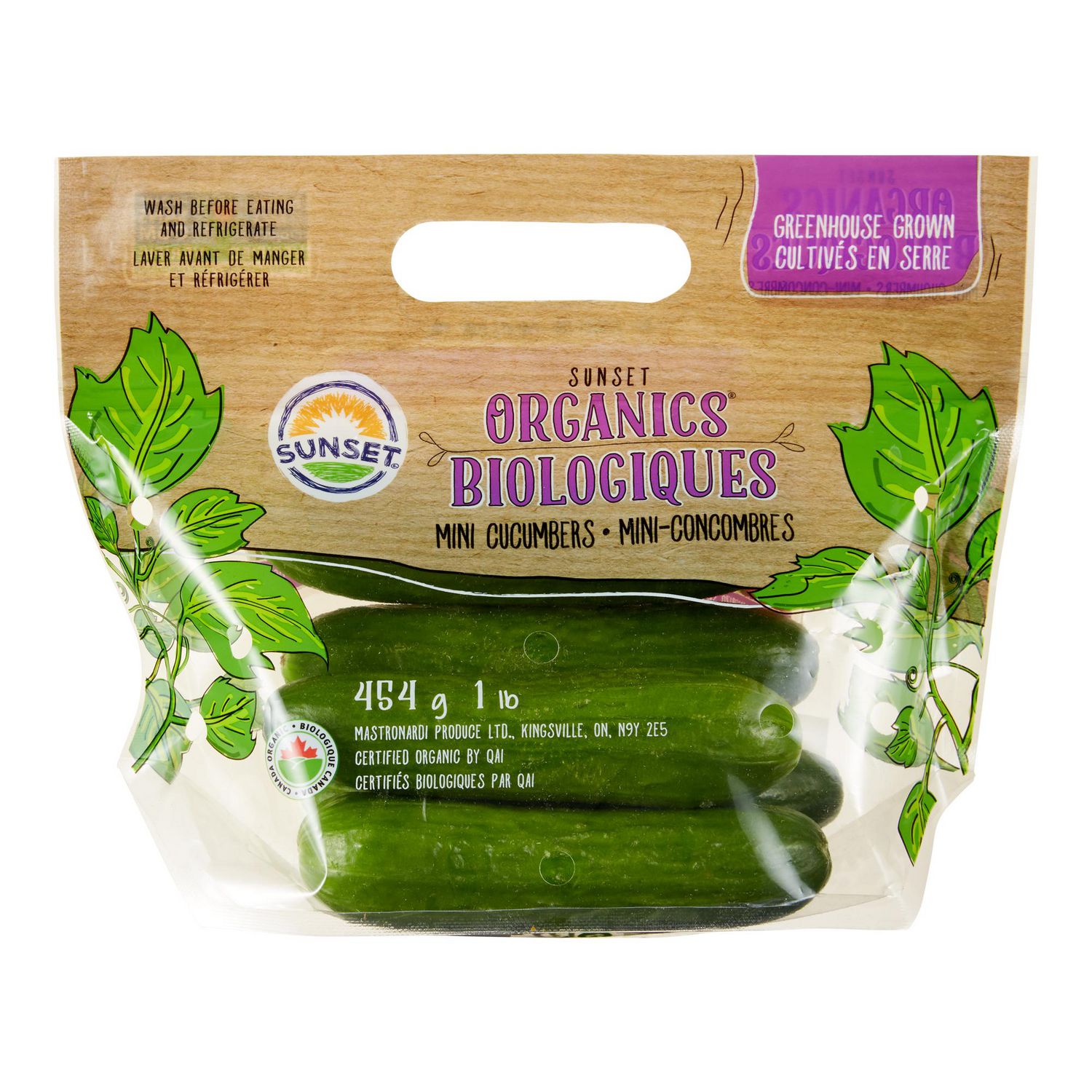 SUNSET ORGANIC MINI CUCUMNERS