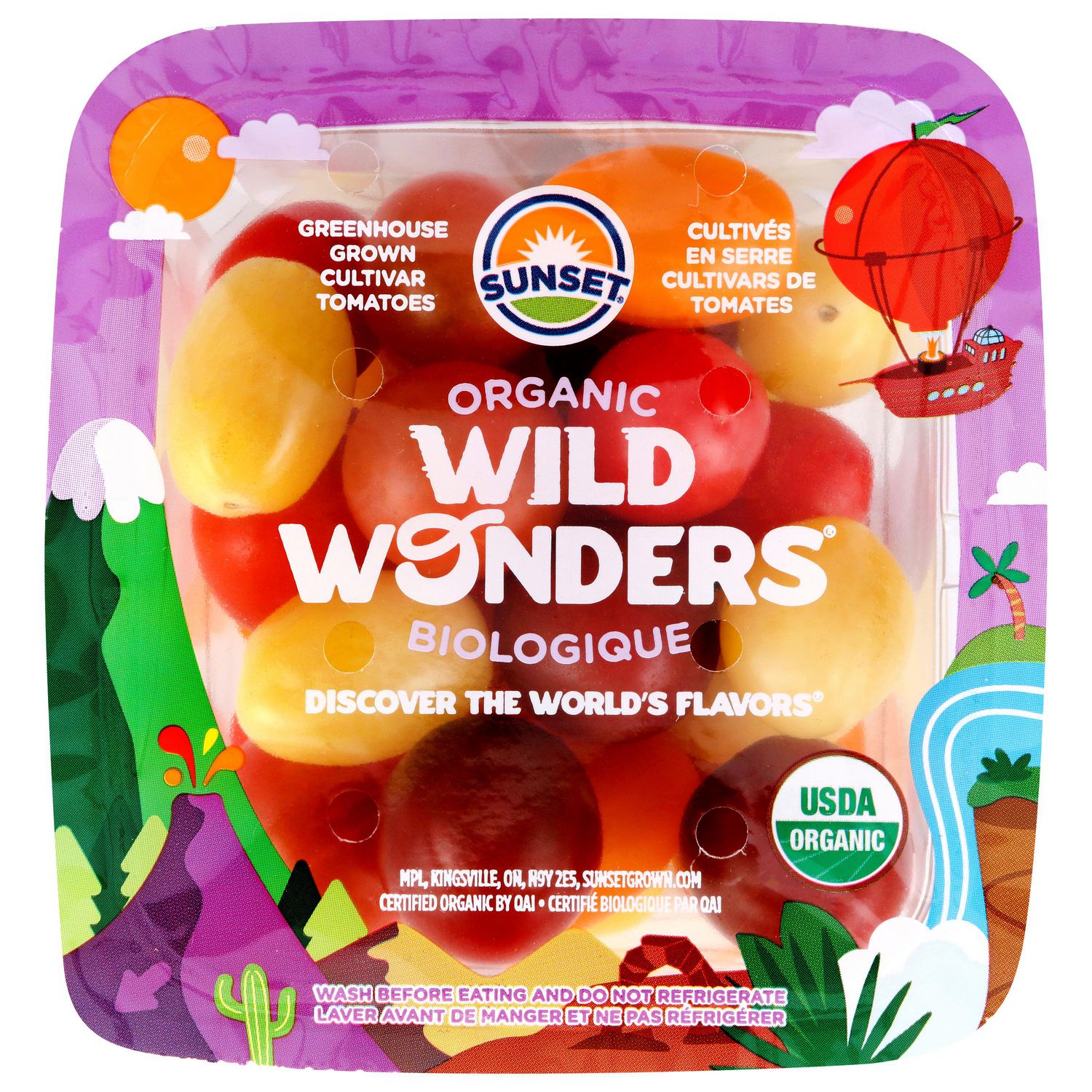 TOMATO SUNSET ORGANIC WILD WONDERS PACK 10oz