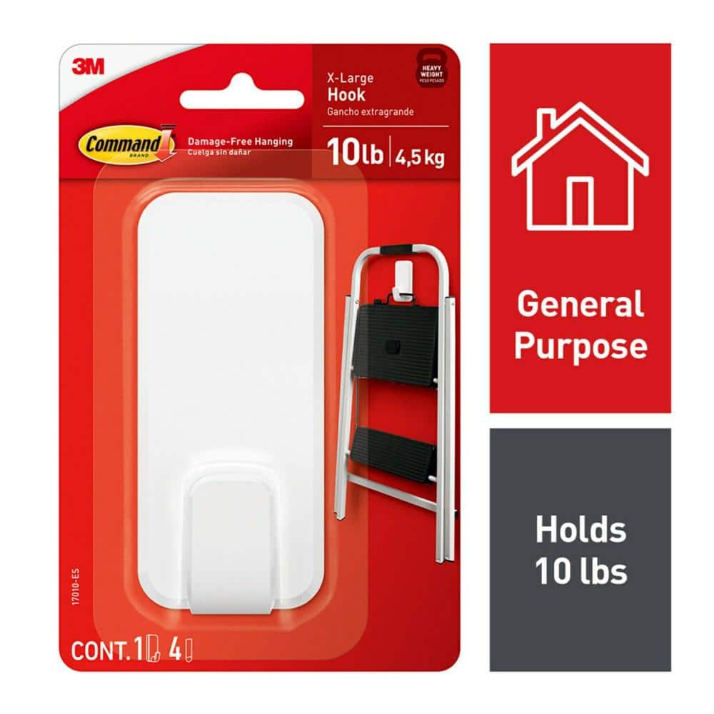 3M COMMAND UTILITY HOOKS 7.5 Lb X-LARGE