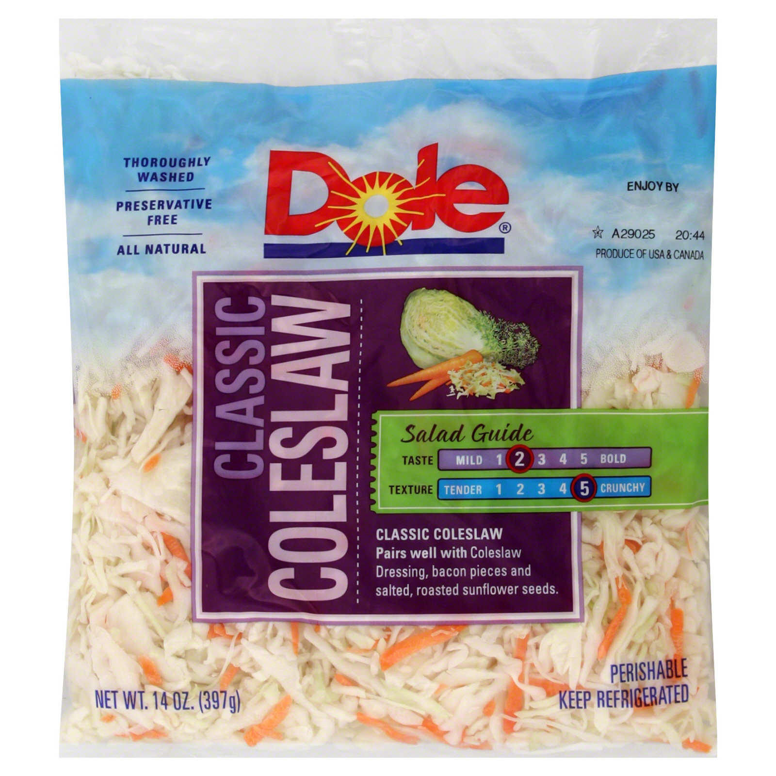 DOLE CLASSIC COLESLAW 14oz[PK]