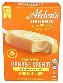 ALDEN'S ORG ORANGE CREAM BARS 12oz 4pk