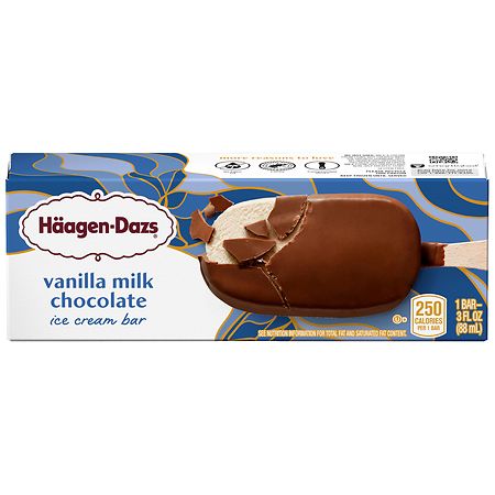 HAAGENDAZS BAR 1pk VANILLA MILK CHOCOLATE 3oz