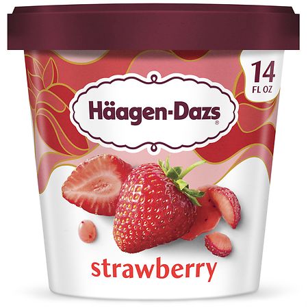 HAAGENDAZS ICE CREAM STRAWBERRY 14oz
