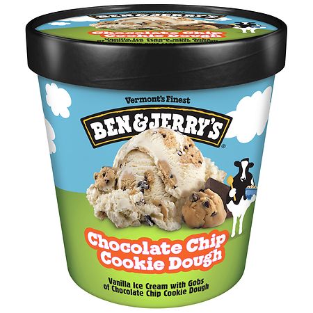 BEN&JERRY'S ICE CREAM CHOCOLATE CHIP COOKIE DOUGH 1pt