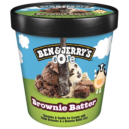 BEN&JERRY'S ICE CREAM BROWNIE BATTER CORE 1pt