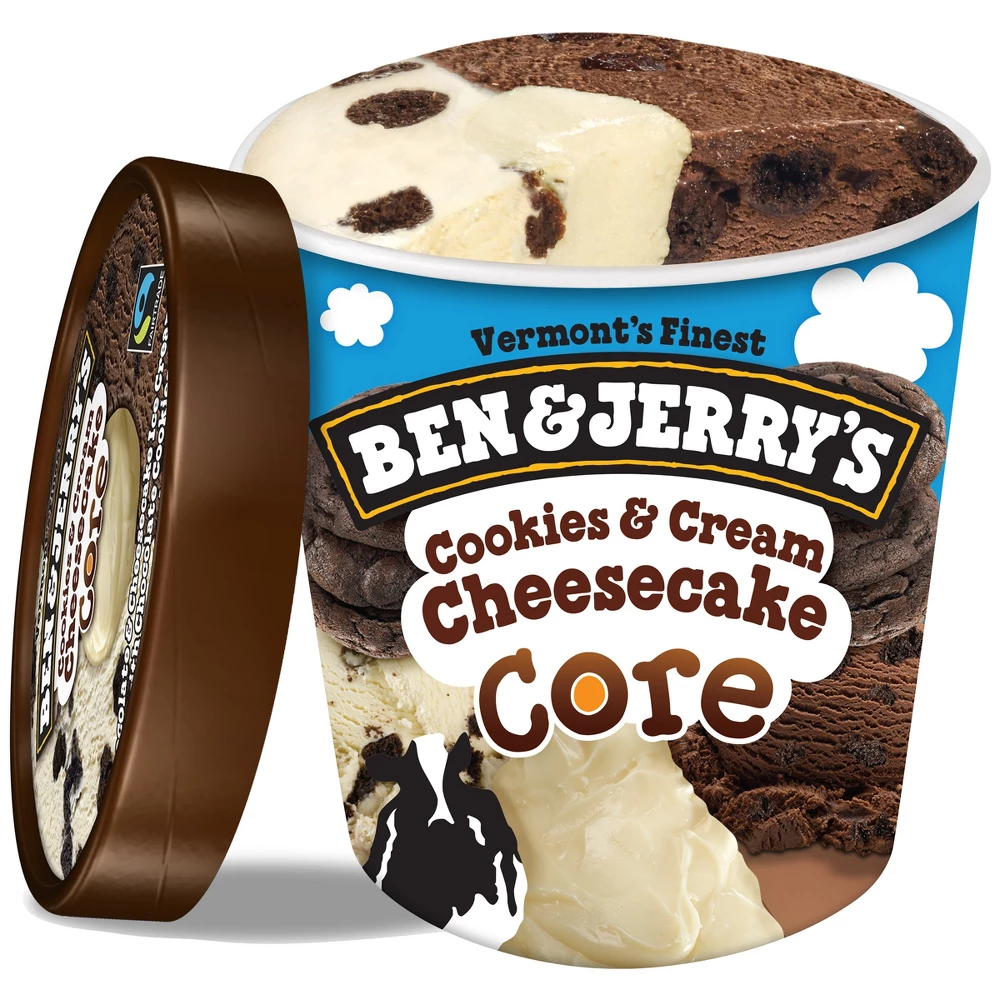 BEN&JERRY'S CORE ICE CREAM COOKIES & CREAM CHEESECAKE 1pt