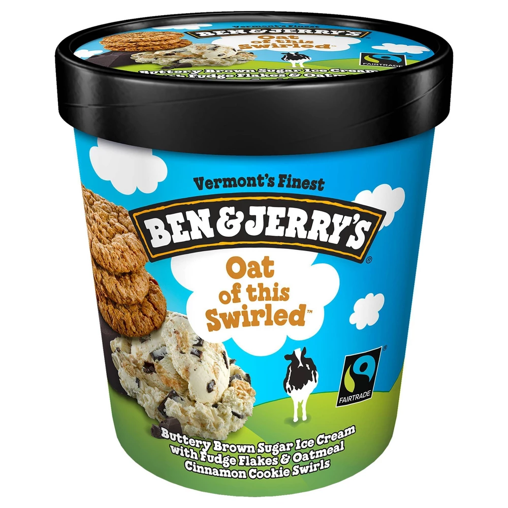 BEN&JERRY'S ICE CREAM OAT OF THIS SWIRLED 1pt
