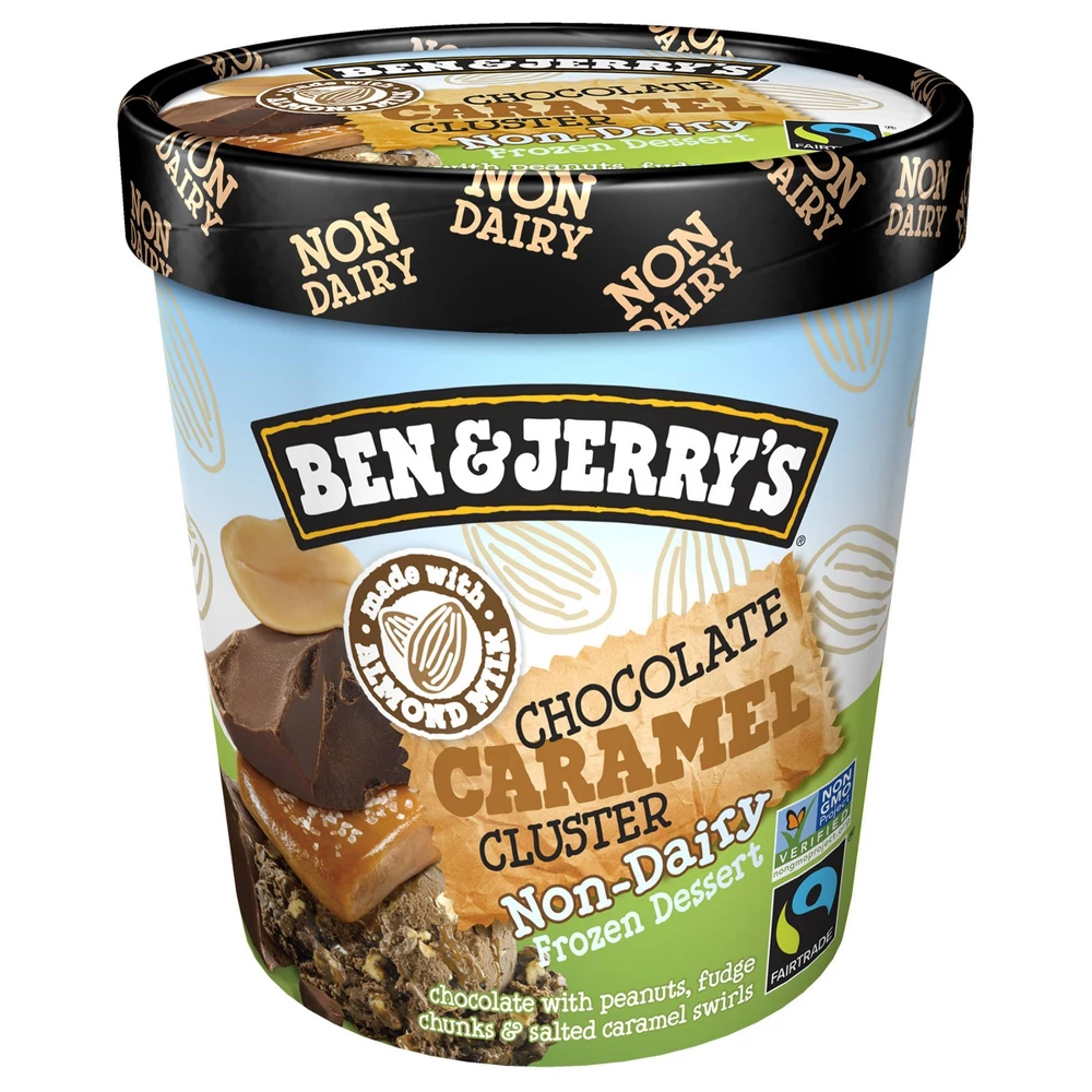 BEN&JERRY'S NON DAIRY ICE CREAM CHOCOLATE CARAMEL 1pt