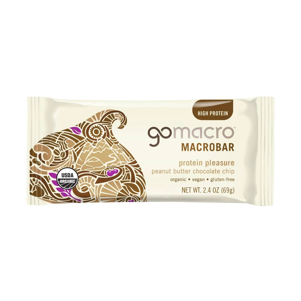 GOMACRO BAR PEANUT BUTTER CHOCO CHIP 2oz[NYF]