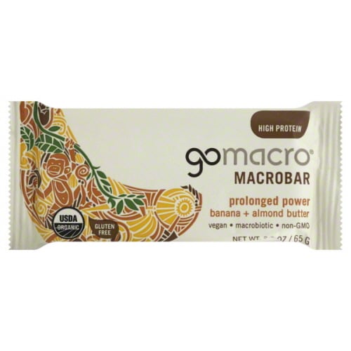 GOMACRO BAR PROLONGED POWER BANANA +ALMOND BUTTER 2oz[NYF]