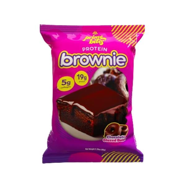 PRIME BITES - BROWNIE PROTEIN CHOCOLATE GLAZED DONUT 2.29 OZ