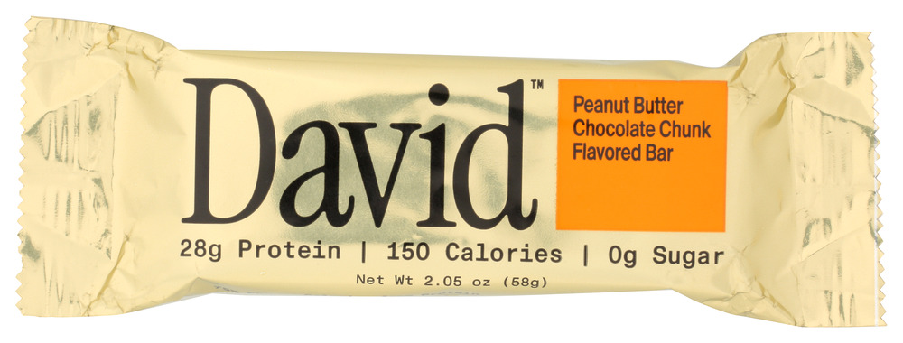 DAVID BAR PEANUT BUTTER CHOC CHUNK 2.05oz[BIG]