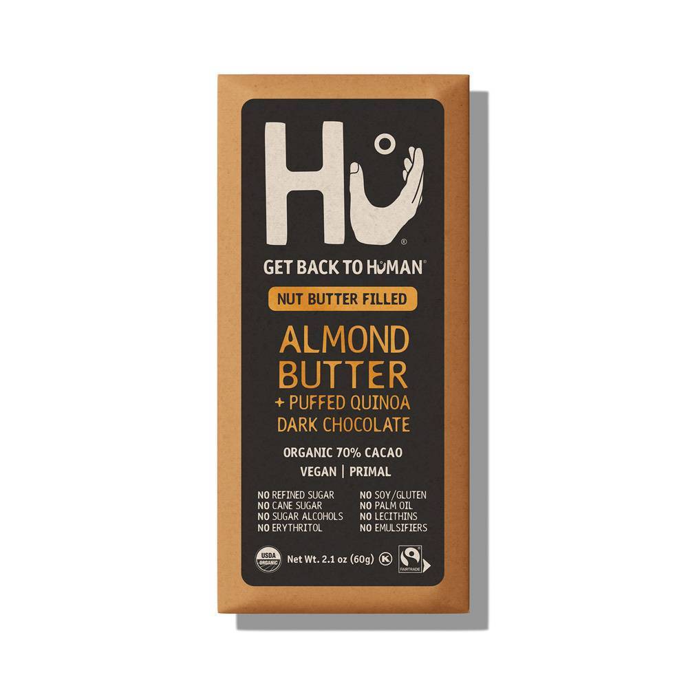 HU KITCHEN PALEO CHOCOLATE ALMOND BUTTER PUFFED QUINOA 2.1oz