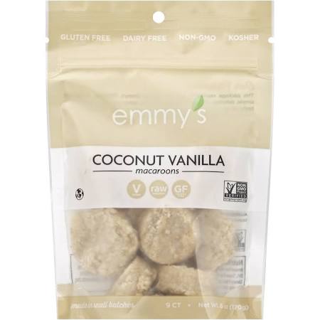 EMMYS ORGANIC COCONUT COOKIES VANILLA BEAN 6oz[KEHE]